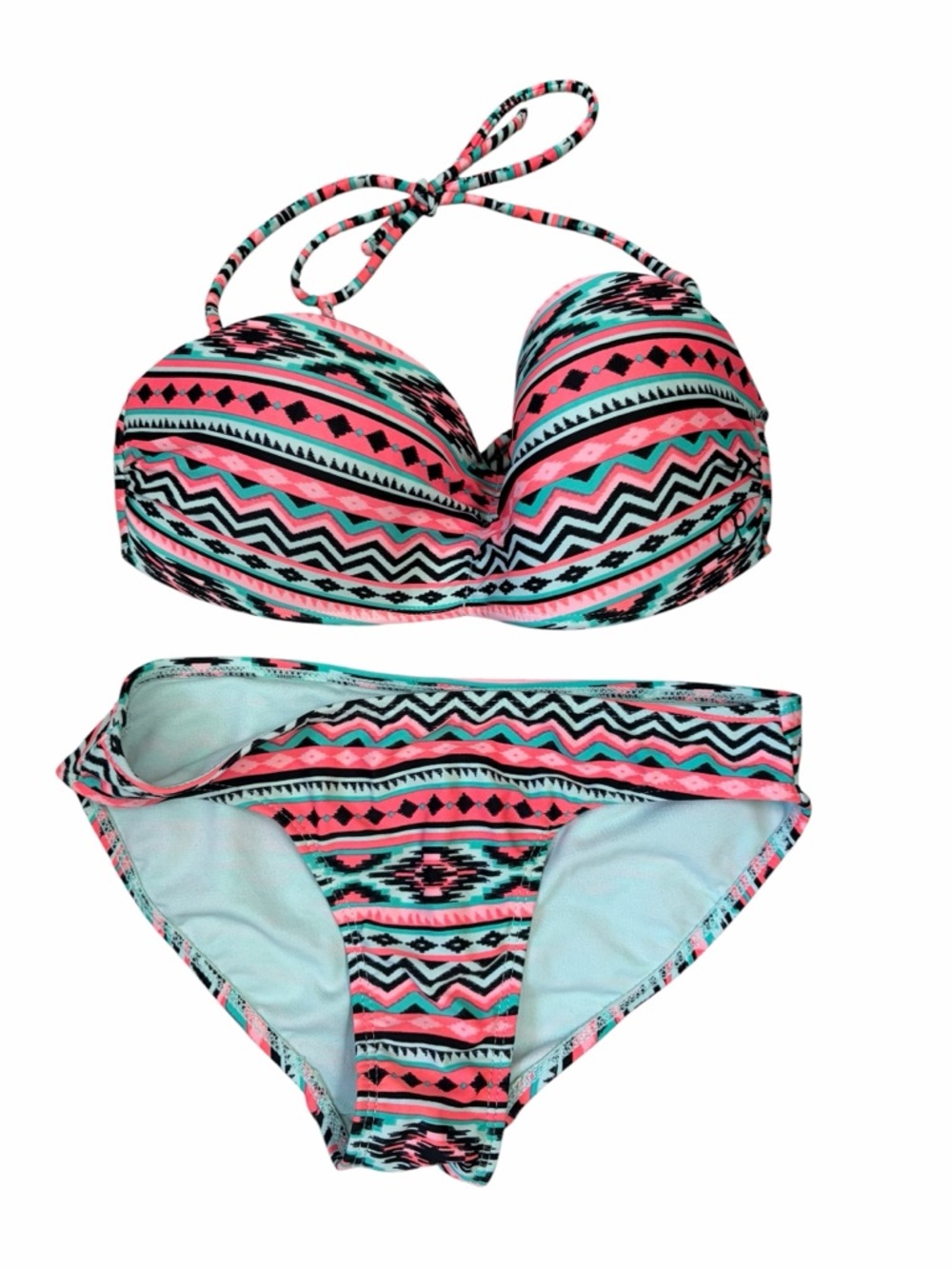 OP Girls Bikini Mixed Sizes M 7-9 Top L 10-12 Bottom Tribal Print